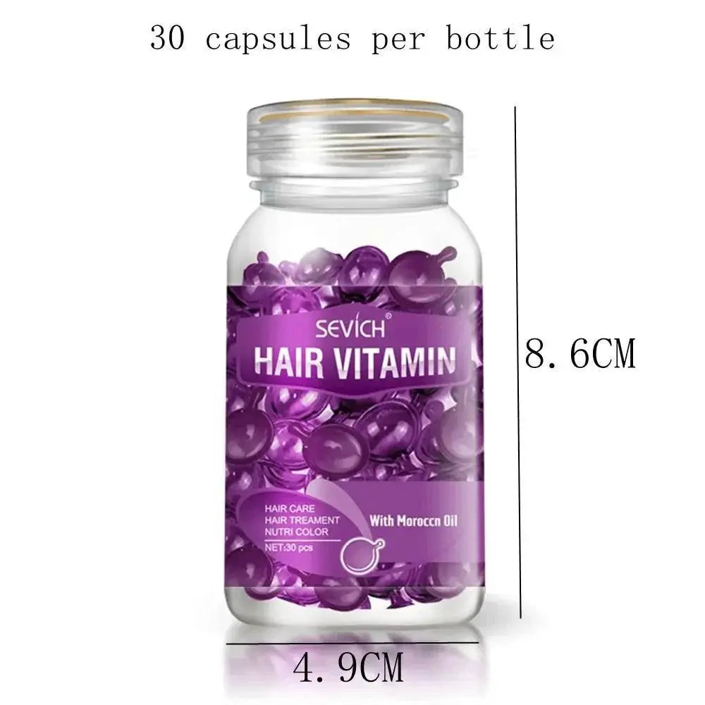 Keratin Repair Capsules for Luxurious Silky Hair Essence