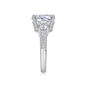 Luxury Three Stone Moissanite Ring