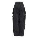 Comfort Denim Cargo Pants for Women