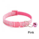 Cartoon Paw Print Pet Collar with Safety Bell Adjustable