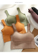 Crop Top with Built-In Bra for Women
