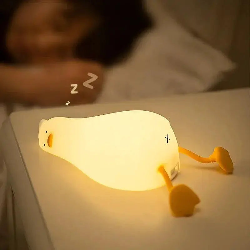 Duck Silicone Night Light For Kids Soft Glow Lamp Cute