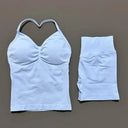 Women Seamless Yoga Set With Tummy Control Shorts