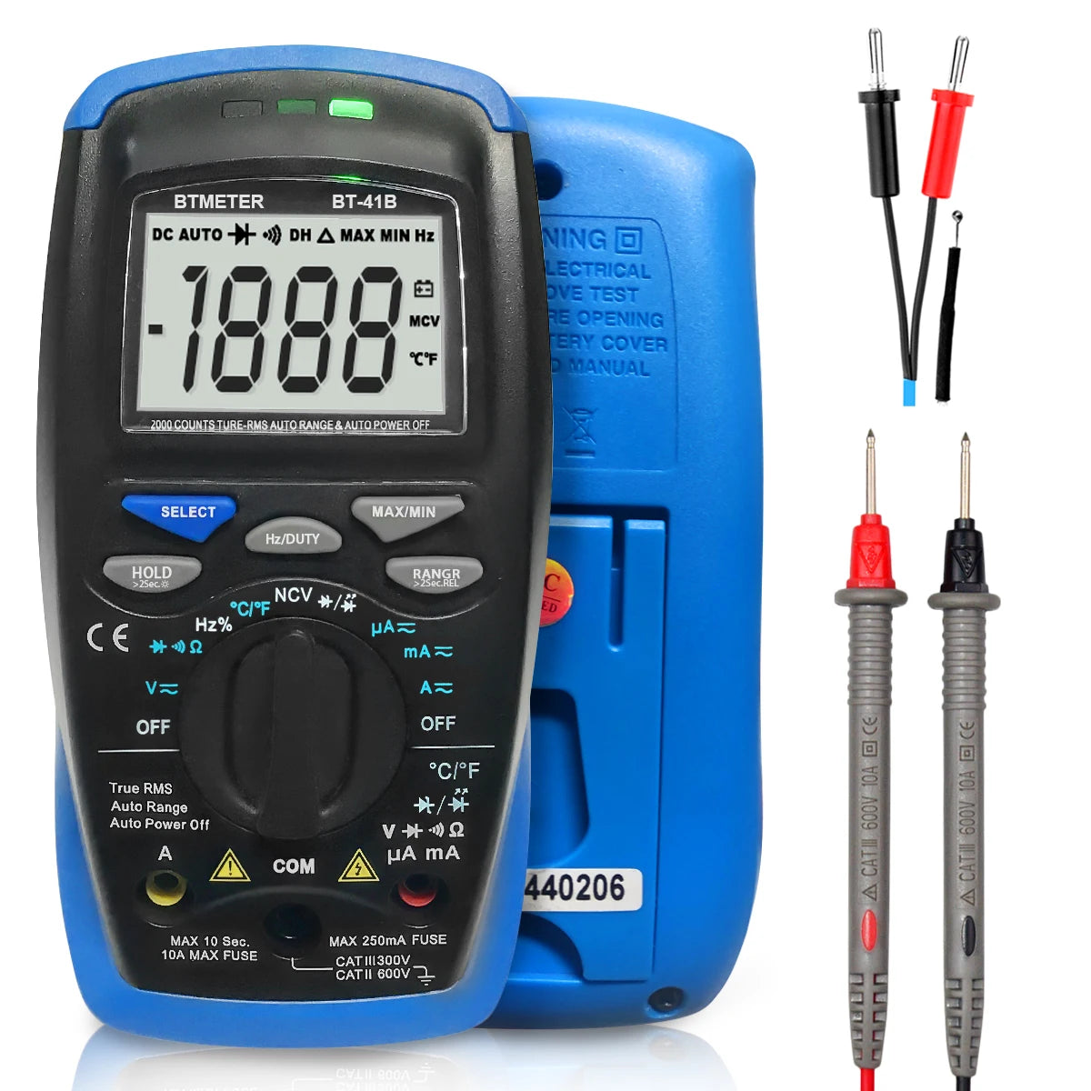 HOLDPEAK Electric Tester Voltmeter Ammeter Professional Digital — product view 6