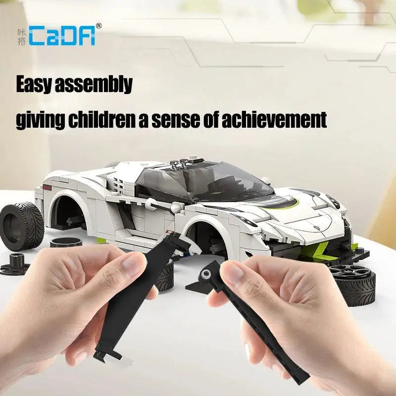 Swedish Ghost RC City Racing Car Programming Toy Block Set