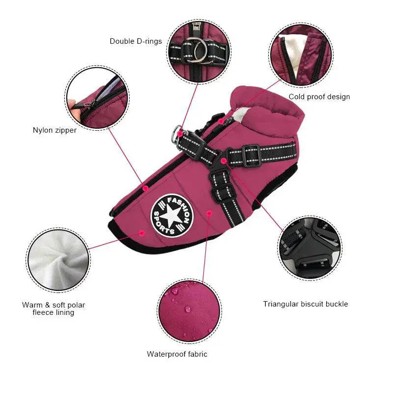 Winter Dog Coat Vest for Small Chihuahuas Warm Stylish