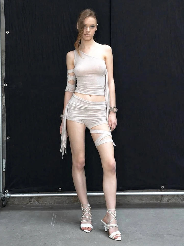 NIBBER Ruched Outfit Set