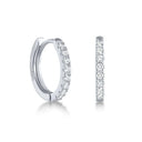 Moissanite Earrings in Sterling Silver Cbtb