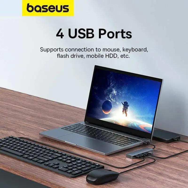 USB Hub 4 Port High Speed Data Transfer For Desktop PC