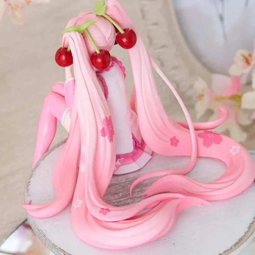 Cherry Blossom Pink Hatsune Miku PVC Figure Collectible