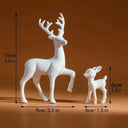 Festive Resin Deer Centerpiece for Home