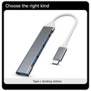 USB C Hub 4 Port For Laptops Fast Data
