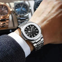 Square Stainless Steel Men Quartz Watch