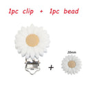 Kovict Silicone Beads Pacifier Clips Cartoon Animals Set