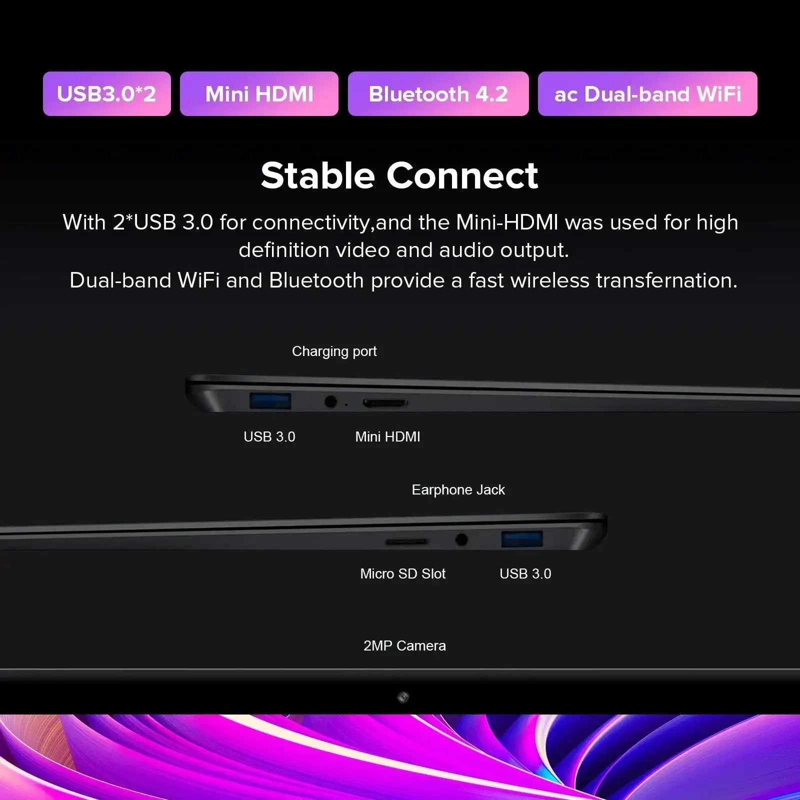 F15S Laptop 15.6 Inch Full HD Display For Work Efficiency