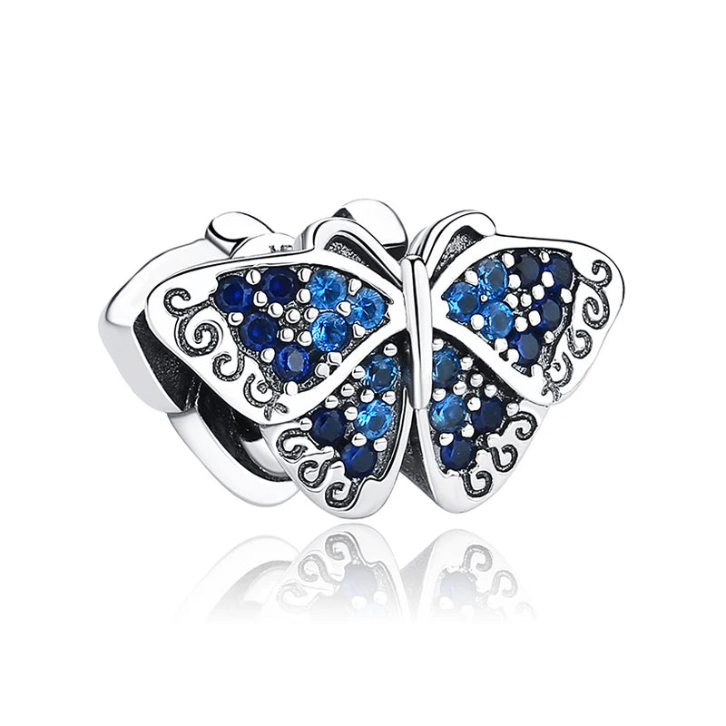 Sterling Silver Charm Firefly Butterfly