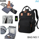 Stylish Multifunctional Waterproof Diaper Bag Backpack for Parents
