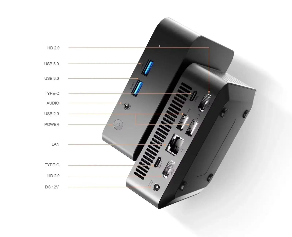 2026 Intel Core I9 10980HK Mini PC Windows 11 32GB DDR4 512GB 1TB SSD Portable Gaming Mini PC WiFi6 BT5.2 4K Mini Computer PC