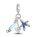 Silver Plated Charm Beads Bracelet