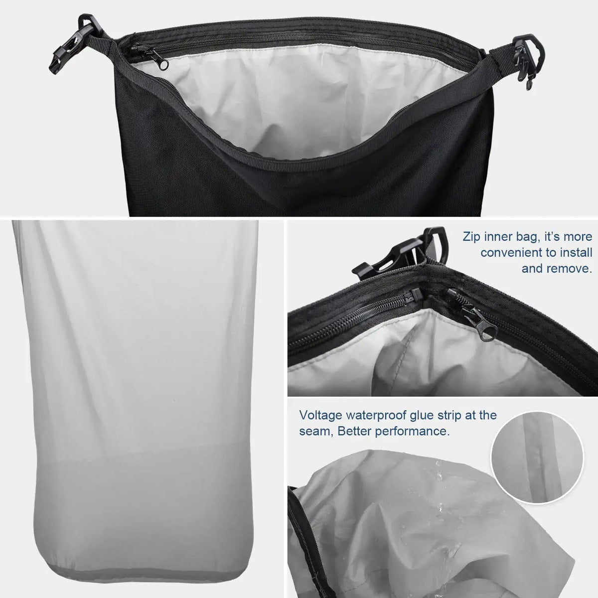 Rhinowalk Motorcycle Back Seat Bag 10/20/30L Waterproof Multifunctional Saddle Side Luggage Bag Cycling Backpack Universal