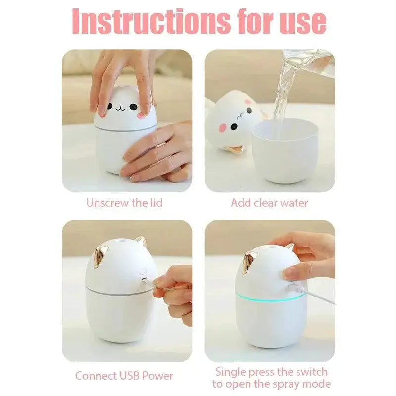 Mini Cute Cartoon Humidifier For Aromatherapy Comfort