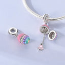 Mula Pink Sterling Silver Charms