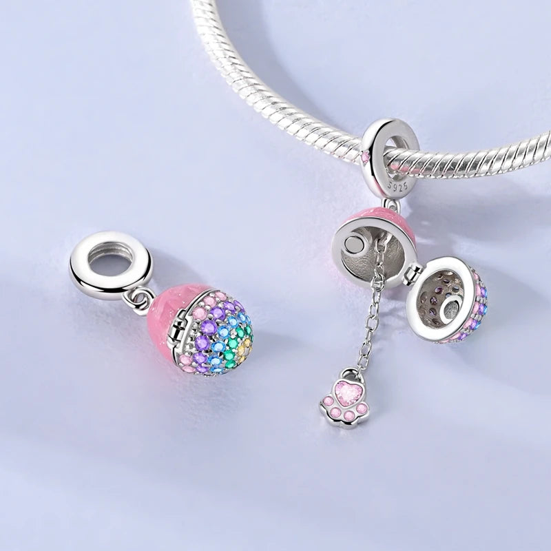 Mula Pink Sterling Silver Charm