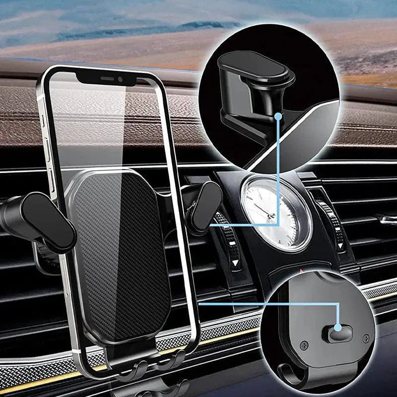 SEAMETAL Car Phone Holder 360 Degree Rotation Mount Easy Use