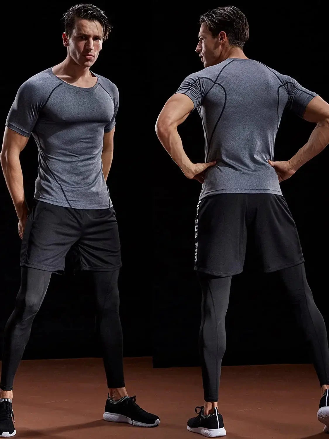Compression T Shirt Men Summer Sportswear Gym Tee Pro