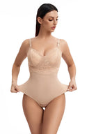 Lace Thong Bodysuit Shapewear For Women Seamless Control