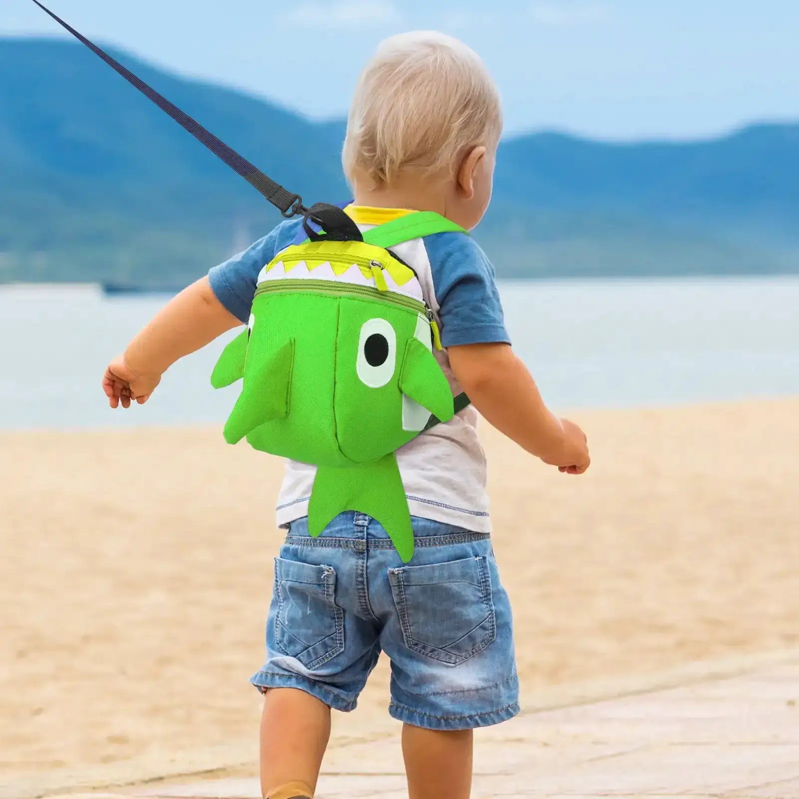 Funny Cartoon Shark Backpack Cute Toddler Safety Harness