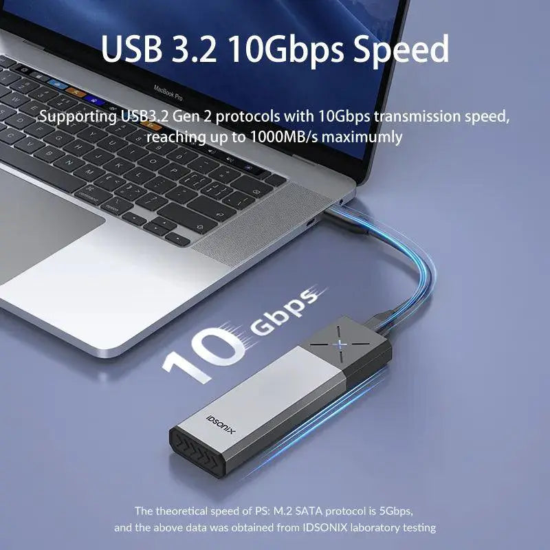 iDsonix SSD Enclosure High Speed Data Transfer Box Portable