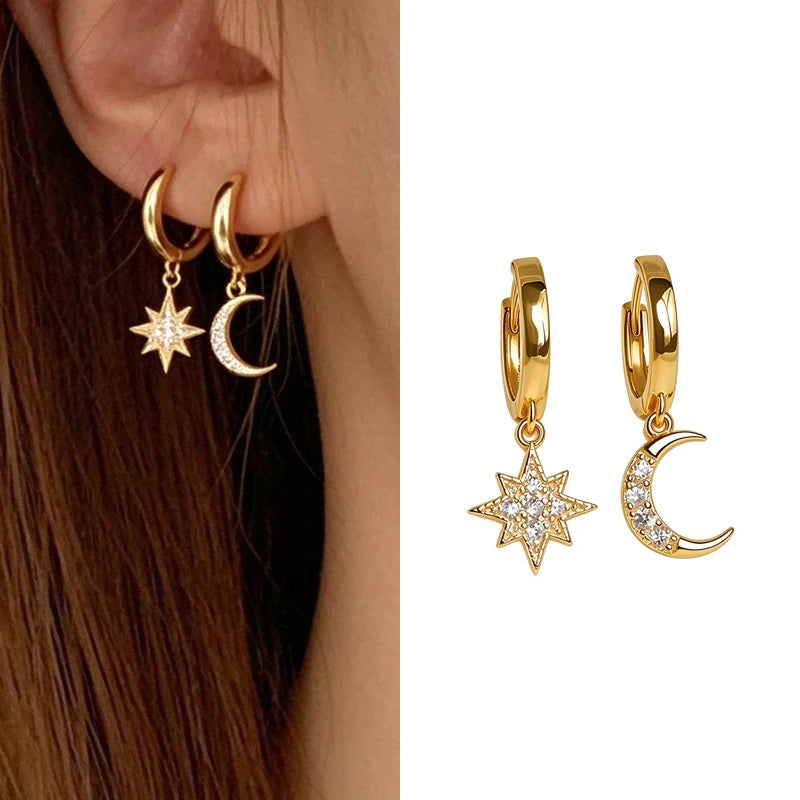 Sterling Silver Earrings Piercing Vintage