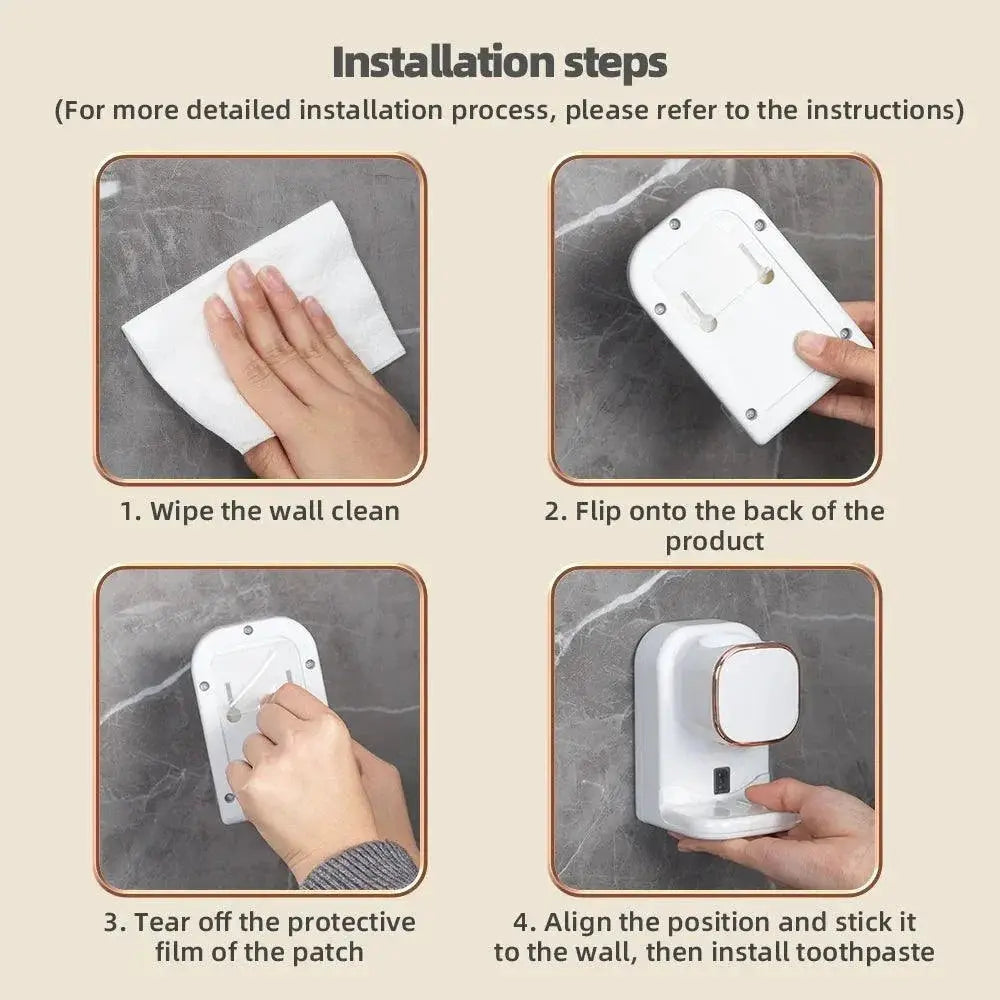 Smart Touchless Toothpaste Dispenser With HD Display