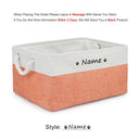 Personalized Pet Toy Storage Box Custom Name Clothes Accessories