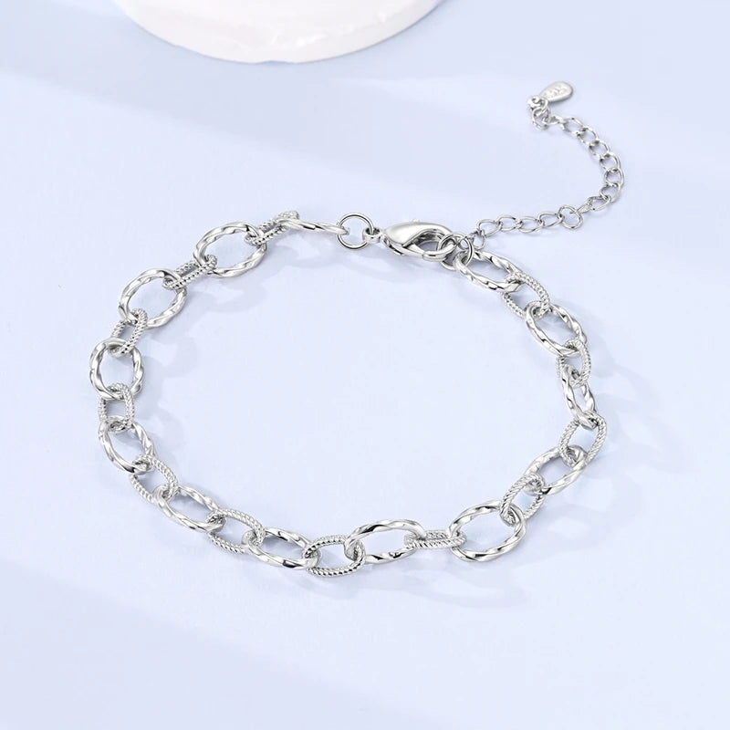 Bracelet Sterling Silver Basic Braided