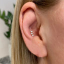 Aide 925 Sterling Silver Heart Earrings Zircon Push-Back Jewelry