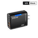 5 Ports Usb C Qc3.0 Charger Fast Charge Adapter