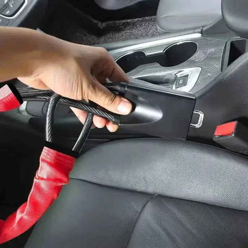 Car Steering Wheel Lock And Seat Belt Anti Theft Lock - OurLum.com