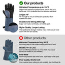 Long-Cuff Leather Welding Work Gloves