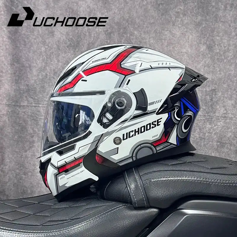 DOT Flip-Up Off-Road Motorcycle Helmet — product view 12