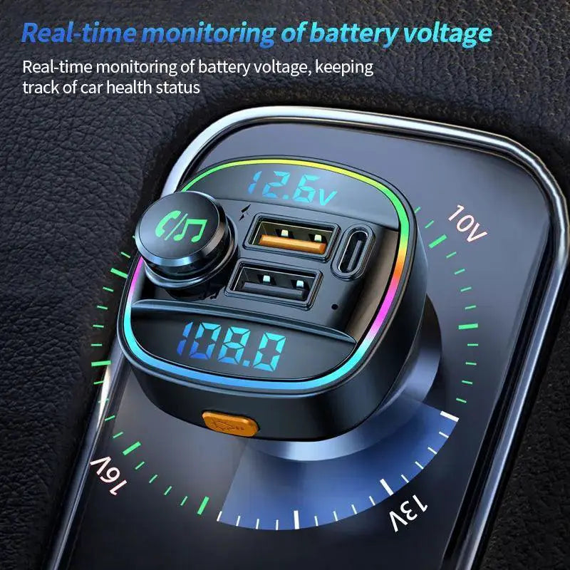 Bluetooth FM Transmitter For Safer Connected Driving