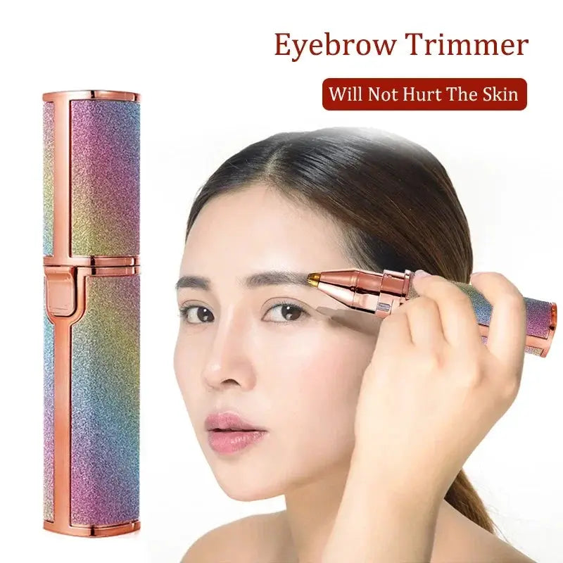 2 In 1 Rechargeable Eyebrow Trimmer Epilator Mini Shaver