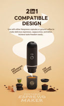IKAPE Portable Electric Espresso Maker for Coffee