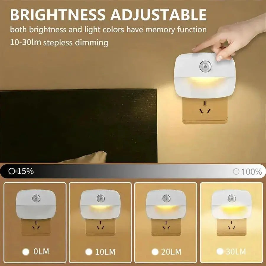 LED Motion Sensor Night Light Smart Wall Lamp For Home