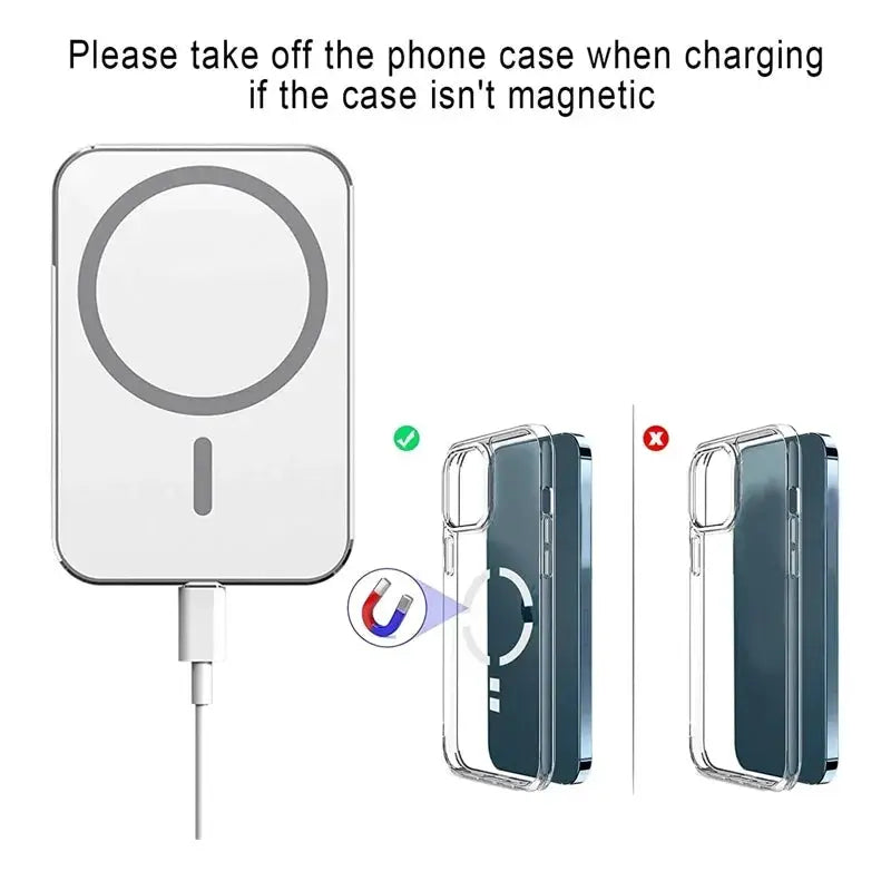 30W Magnetic Car Wireless Charger Air Vent Phone Holder