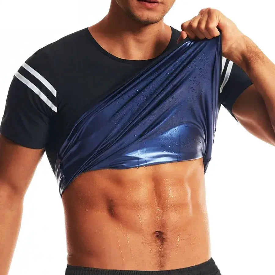 Men Sauna Sweat Shirt Heat Trapping Compression Vest