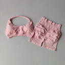 Women Yoga Set Seamless Quick-Dry Halter Shorts