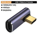 Type C Adapter With 90 Degree Angled Design