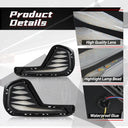 2Pcs LED Daytime Running Lights for Chevrolet Cavalier 2019 2020 DRL Yellow12V